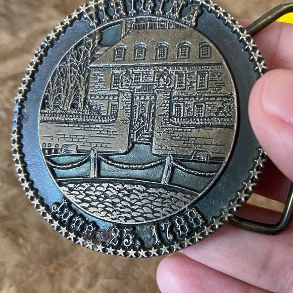 Vintage Belt Buckle 70s Virginia Made USA - Picture 8 of 12